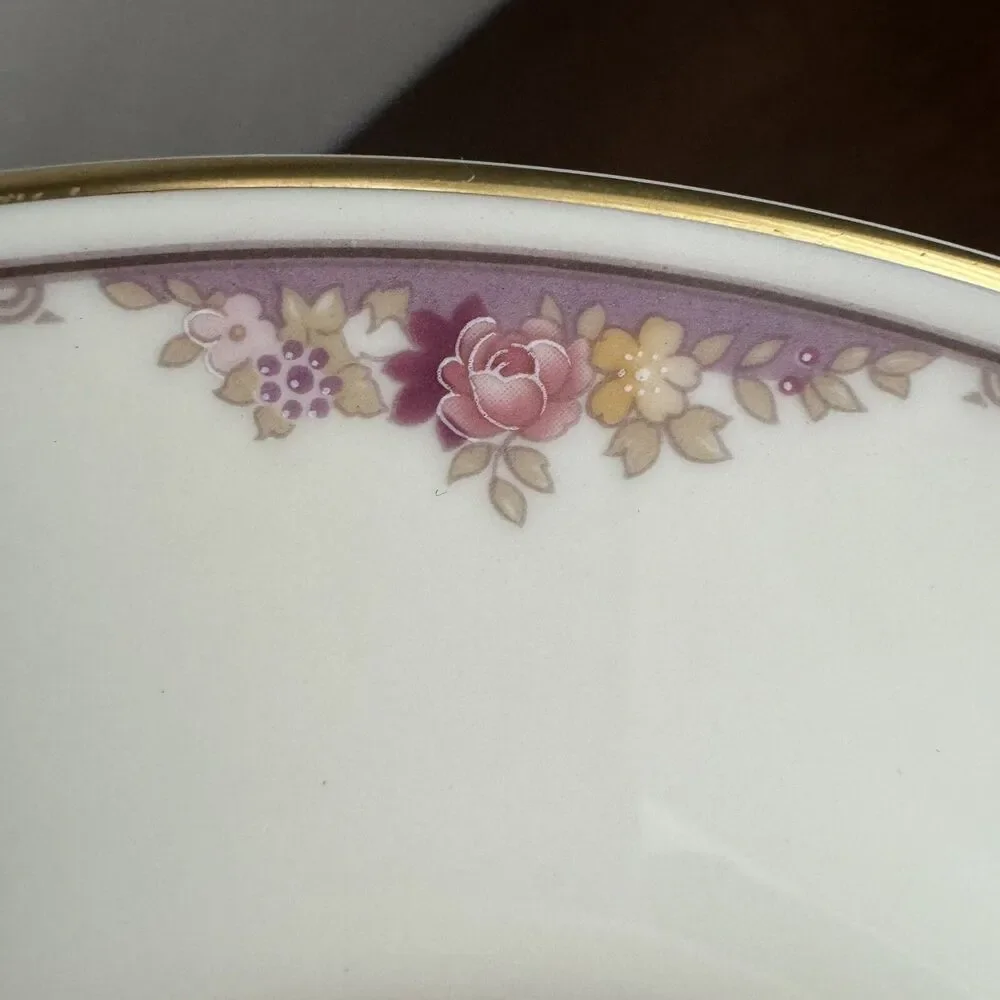 Minton Lyndhurst 4 Rimmed Soup Bowls Royal Doulton England 1986 Bone China